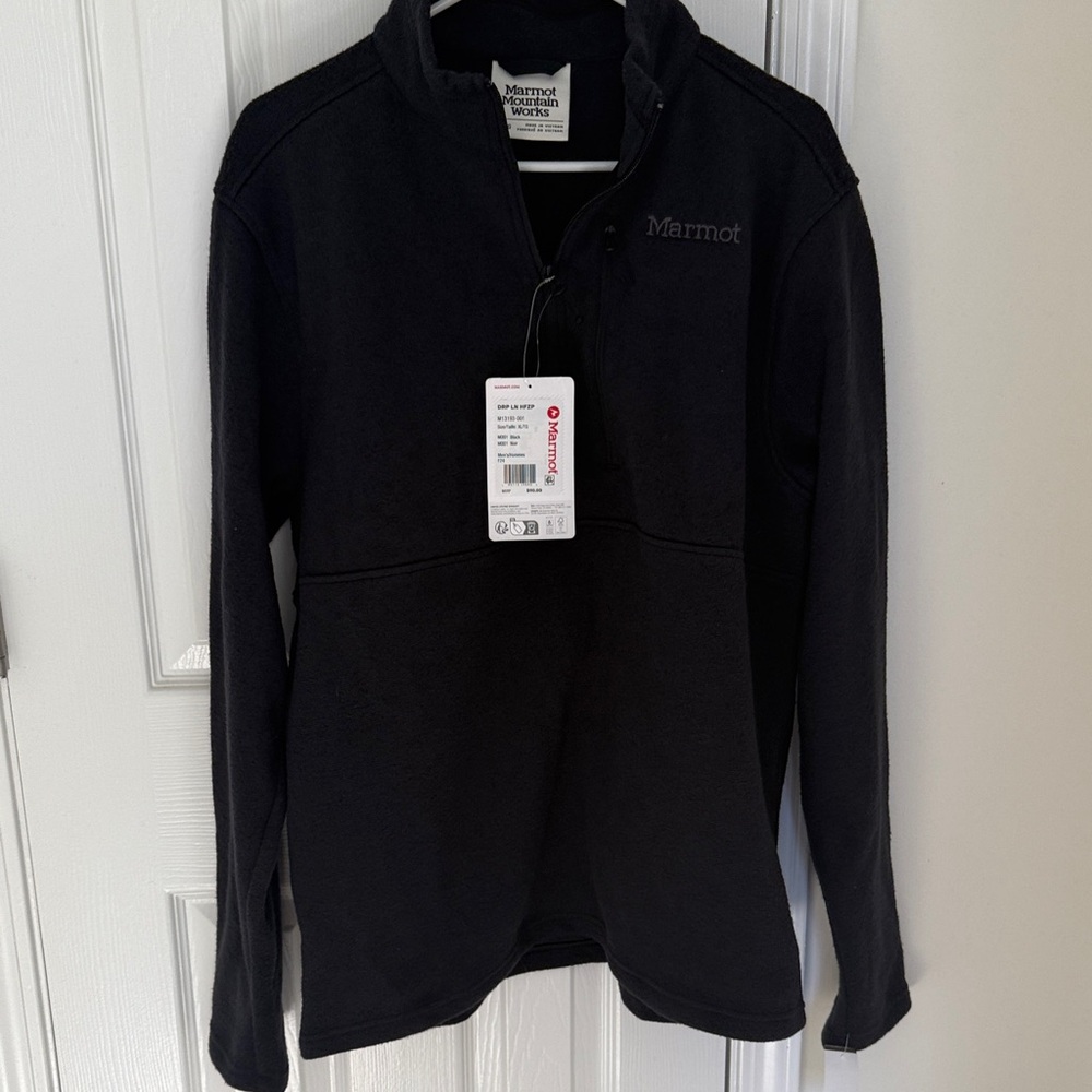 Marmot Black Quarter-Zip Sweatshirt